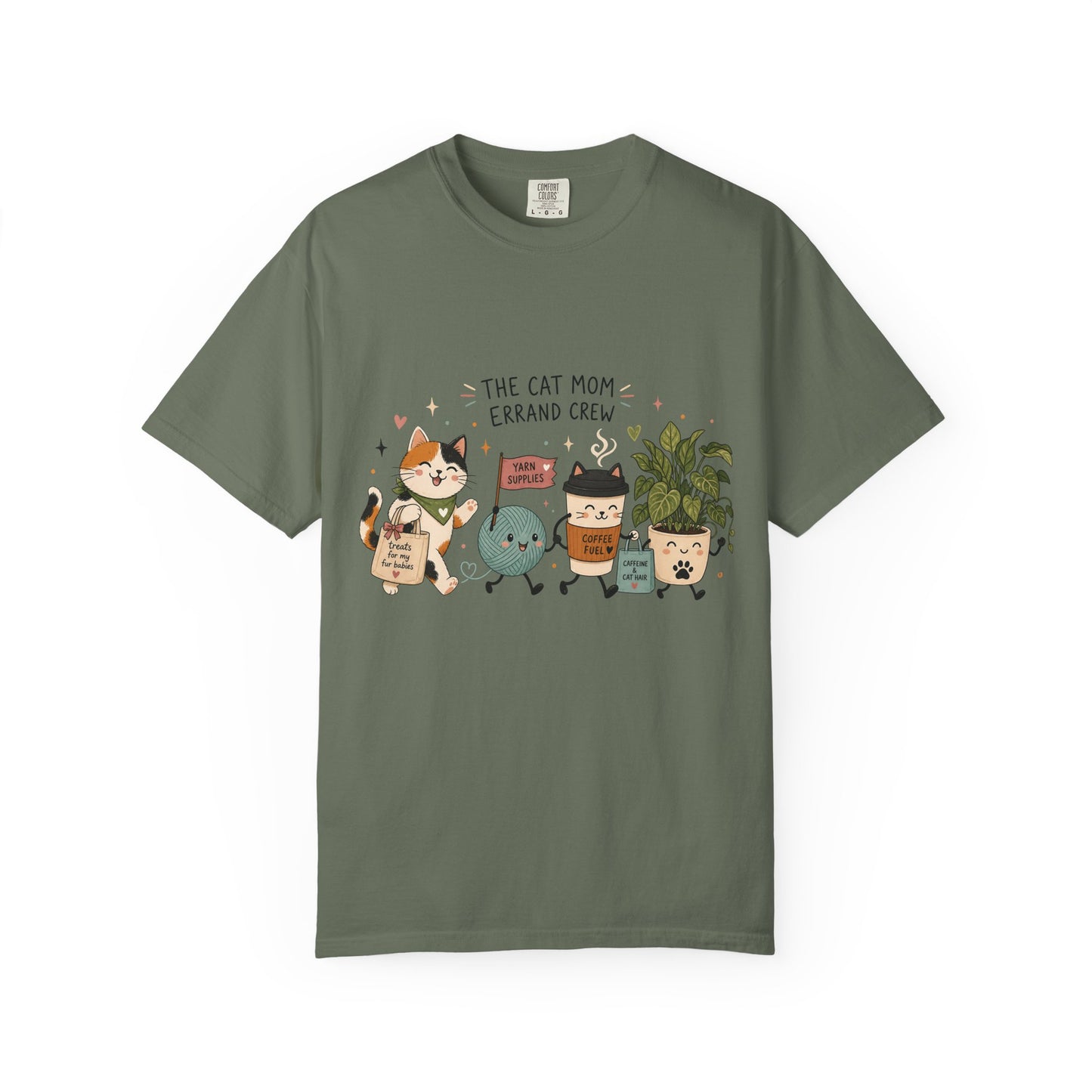 Cat Mom Errand Crew T-Shirt