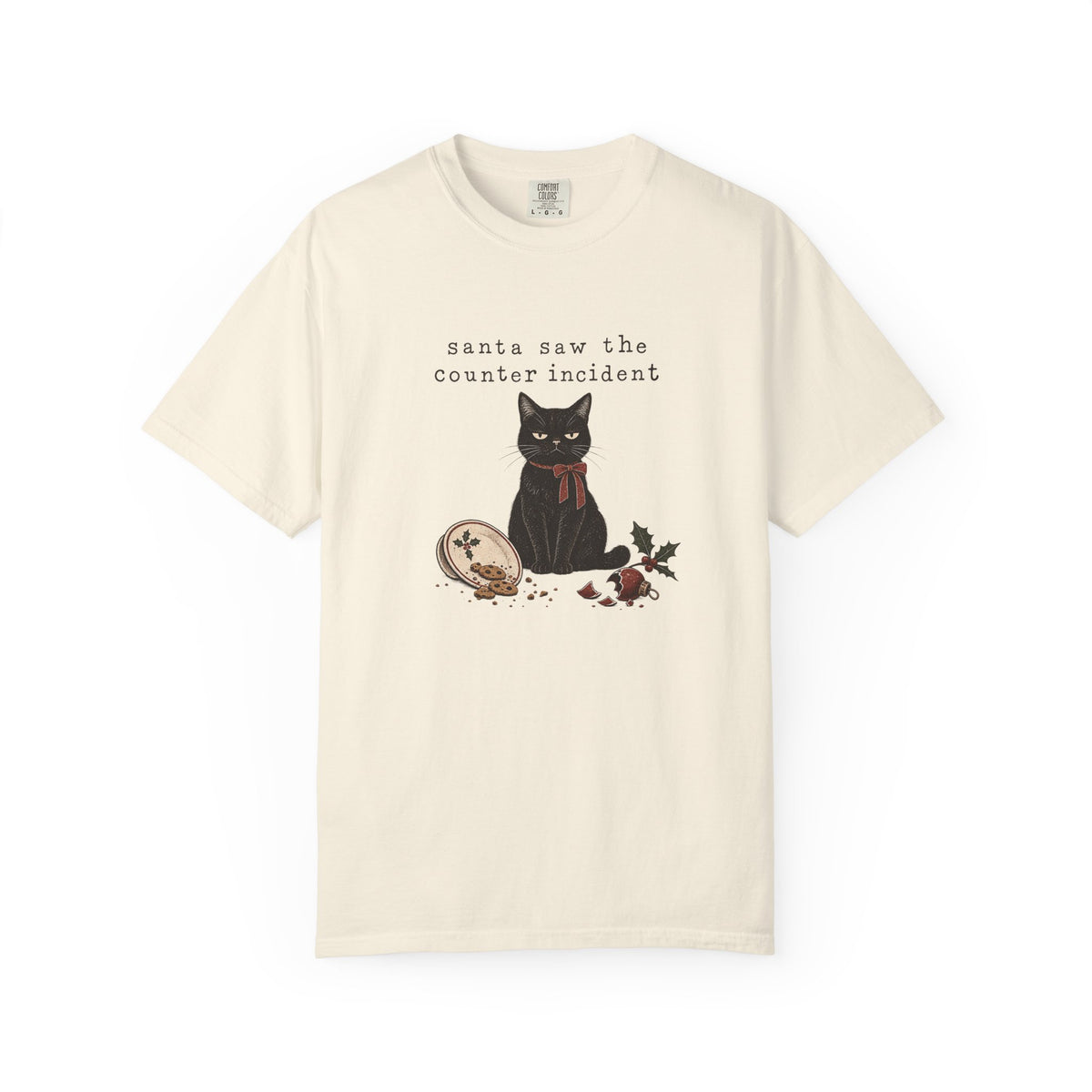 Santa Saw the Counter Incident Cat T-Shirt