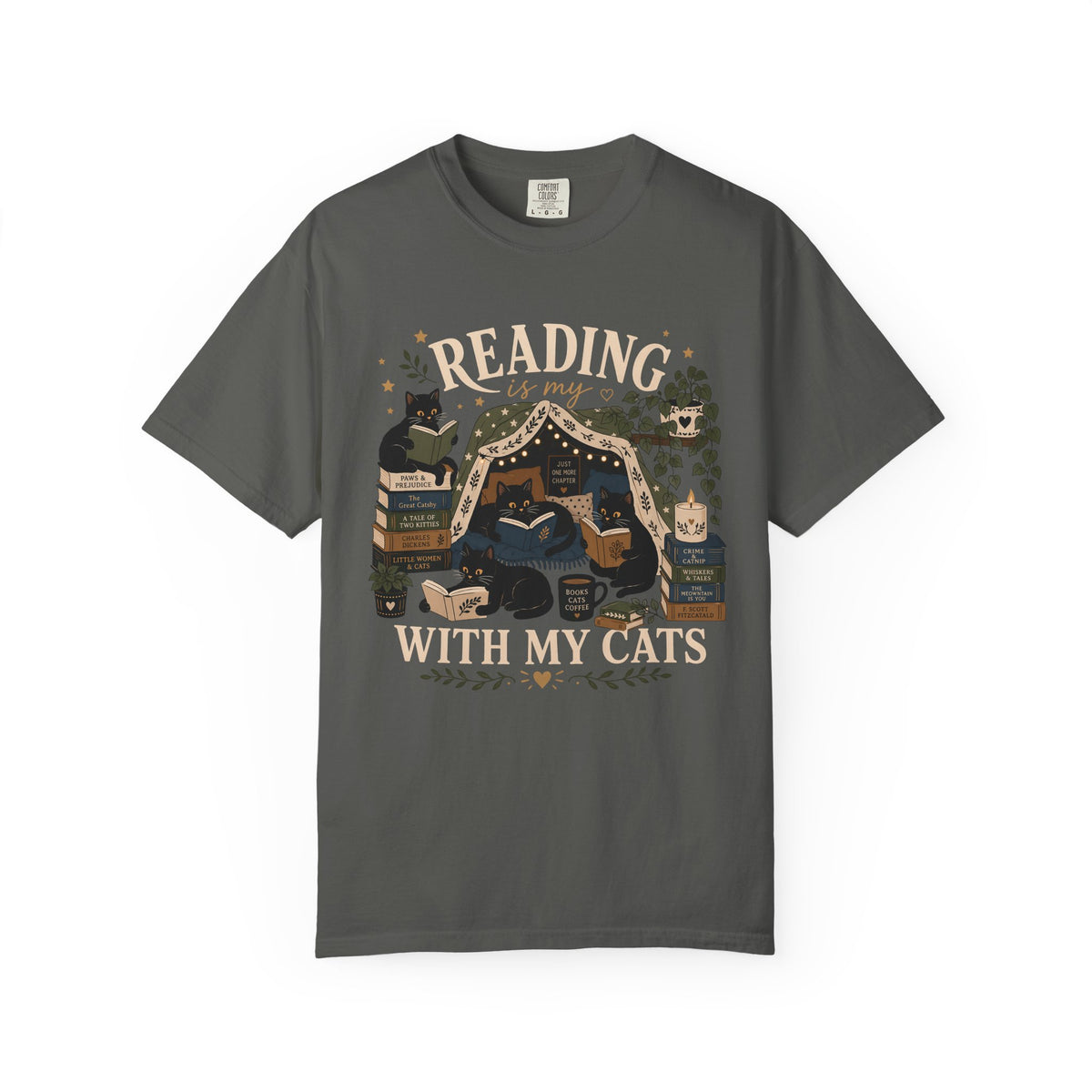 Reading with My Cats T-Shirt