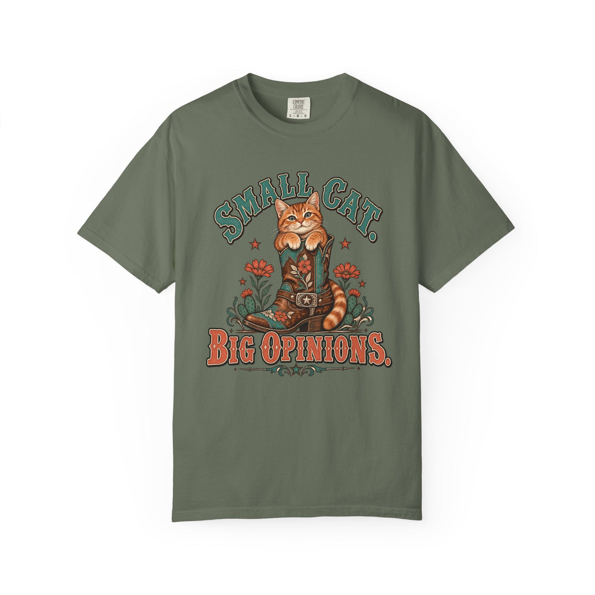 Small Cat Big Opinions T-Shirt