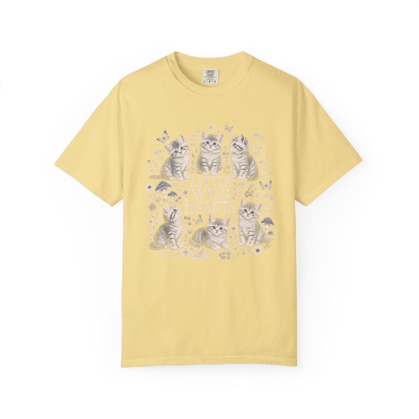 Vintage Kittens Graphic Tee – 'Little Wild Hearts' T‑Shirt