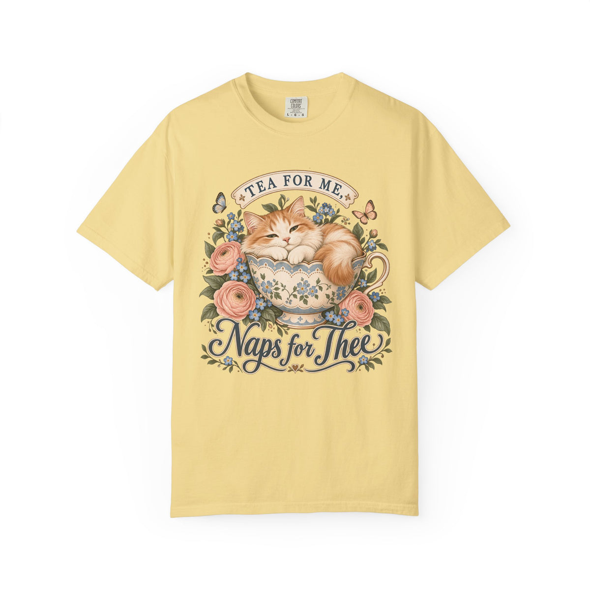 Naps for Thee Cat Tea Graphic T-Shirt