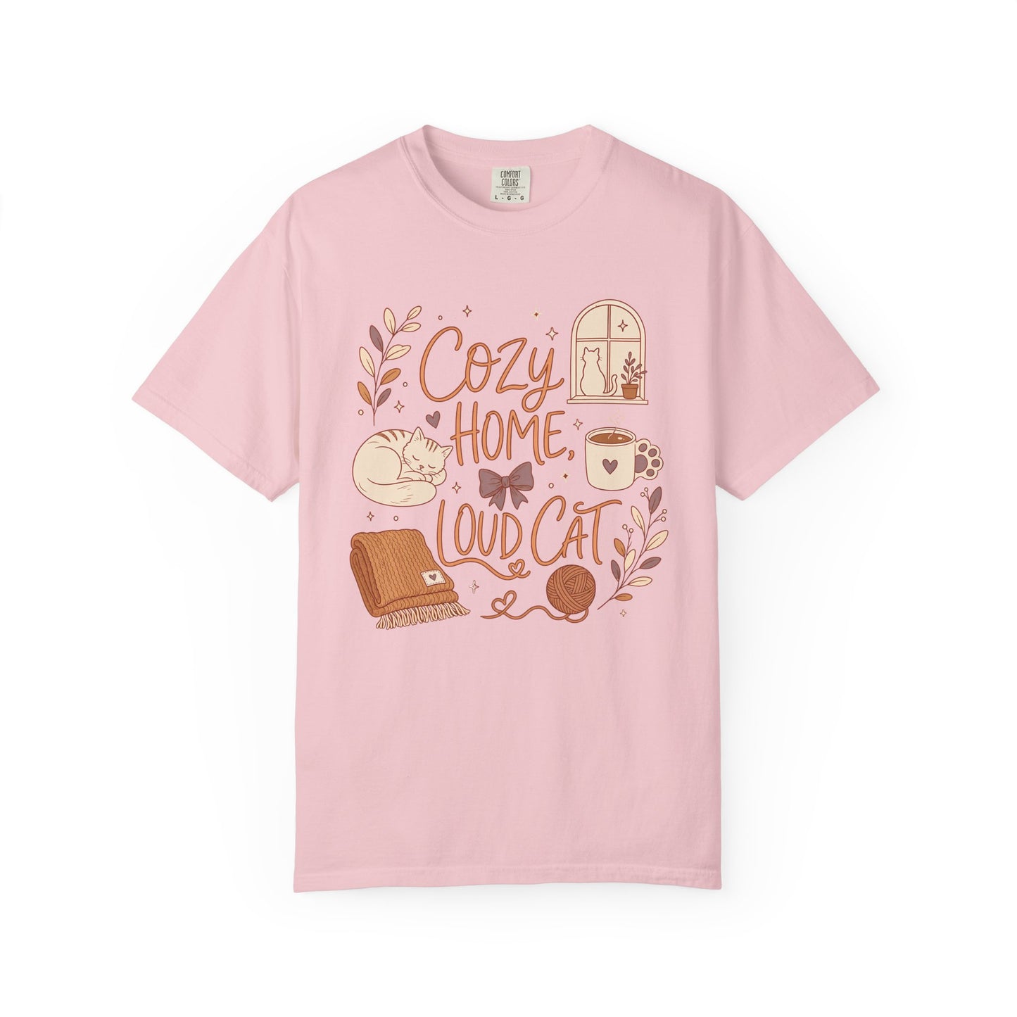 Cozy Home, Loud Cat T-Shirt