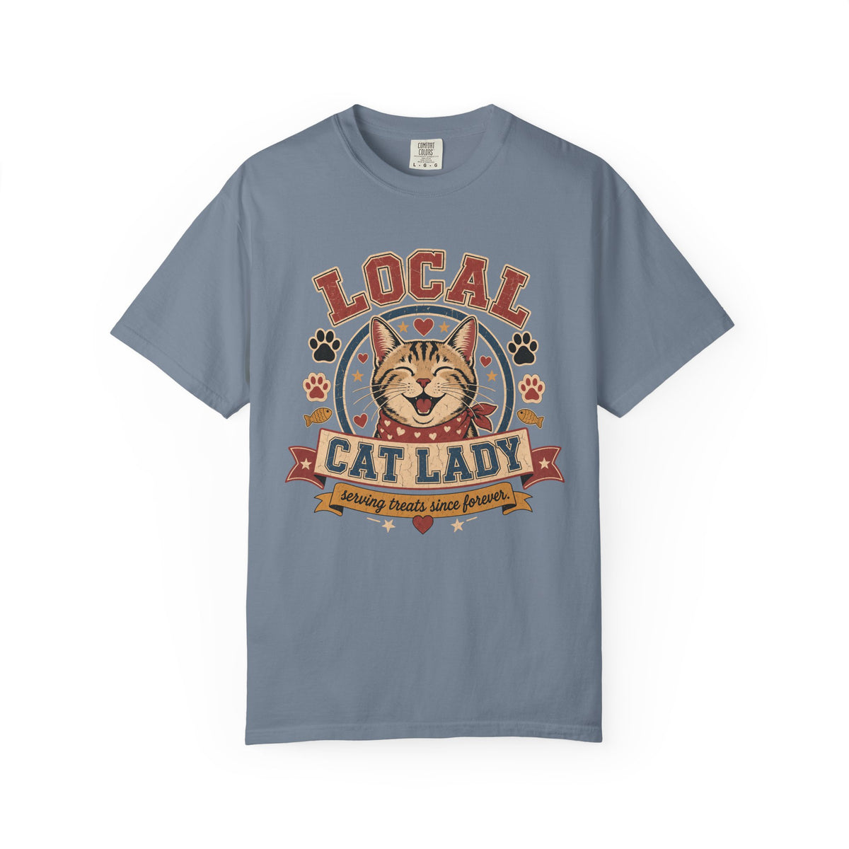 Local Cat Lady T-Shirt — Vintage Cat Rescue Tee