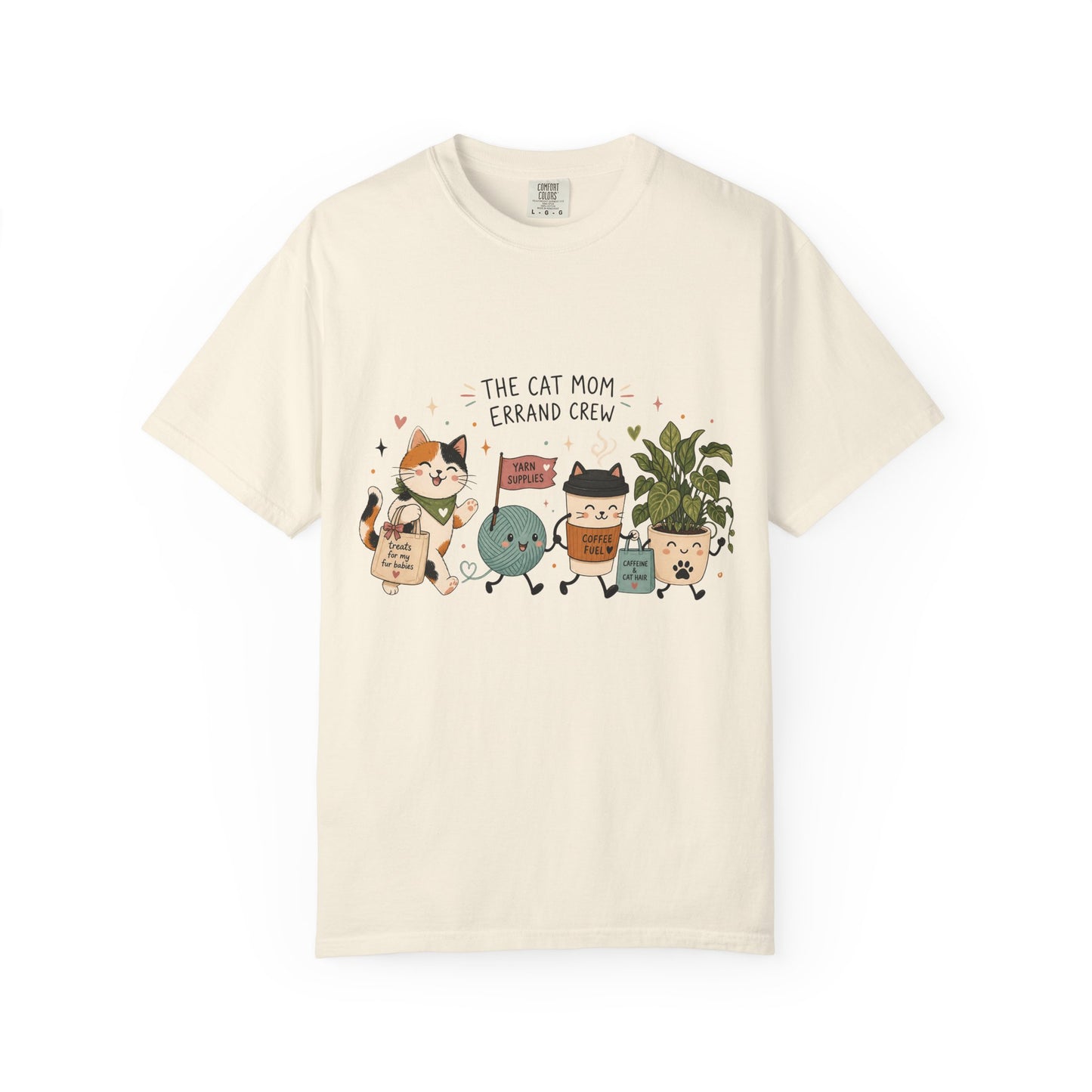 Cat Mom Errand Crew T-Shirt