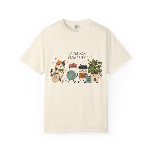 Cat Mom Errand Crew T-Shirt
