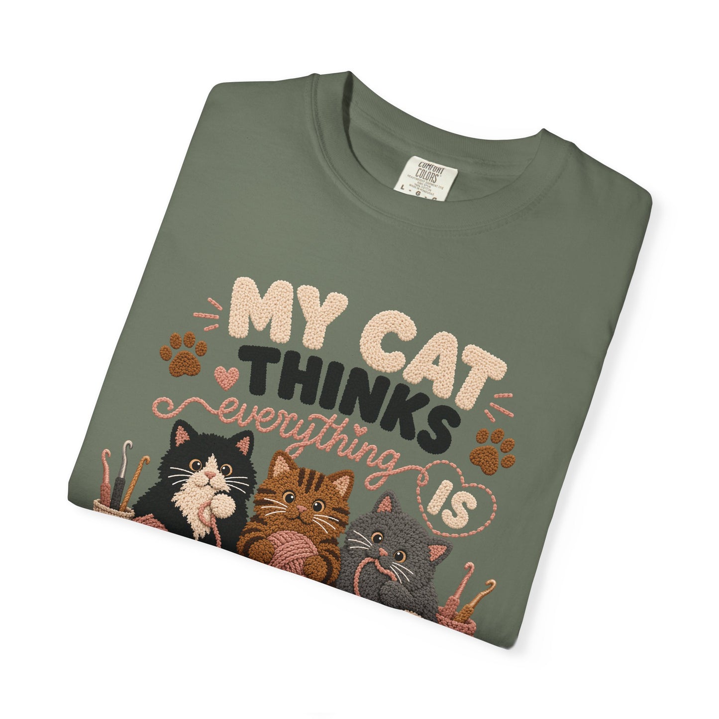 My Cat Thinks Everything Is Yarn T-Shirt