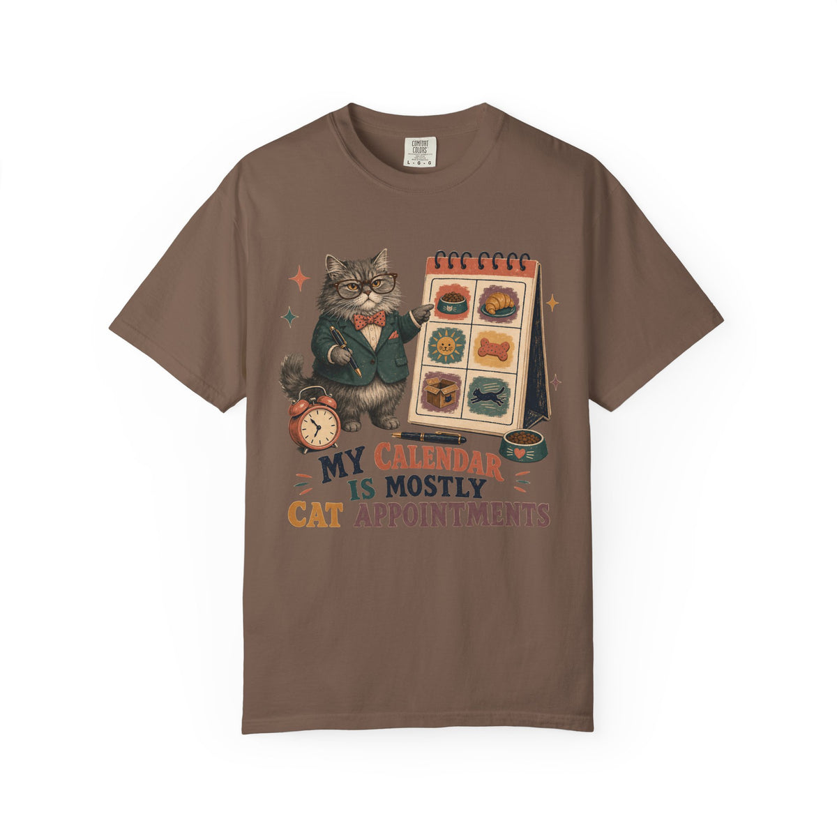 Cat Appointments T-Shirt — "My Calendar Is Mostly Cat Appointments" Cat Lover Tee