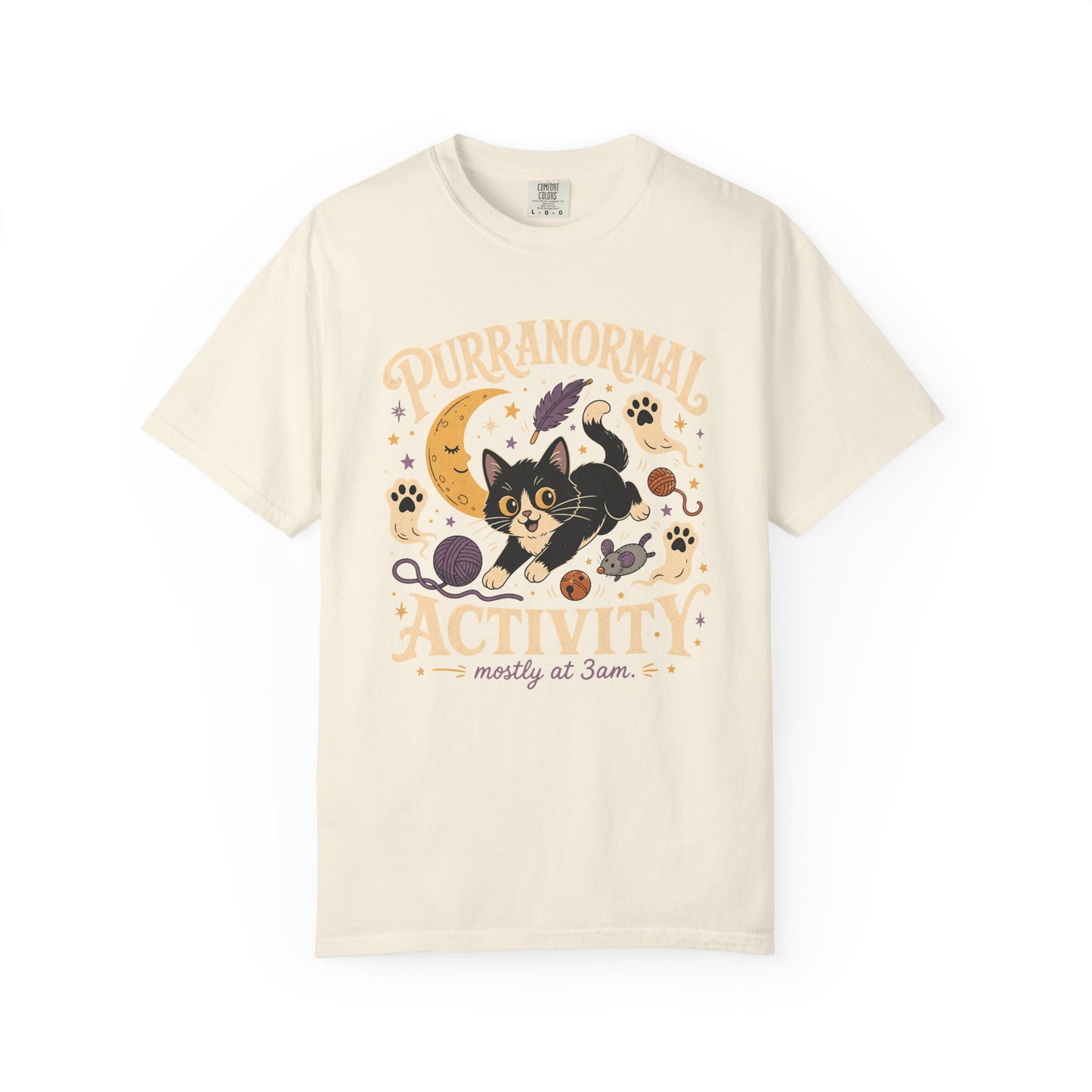 Purranormal Activity T-Shirt — Cute Halloween Cat Graphic Tee