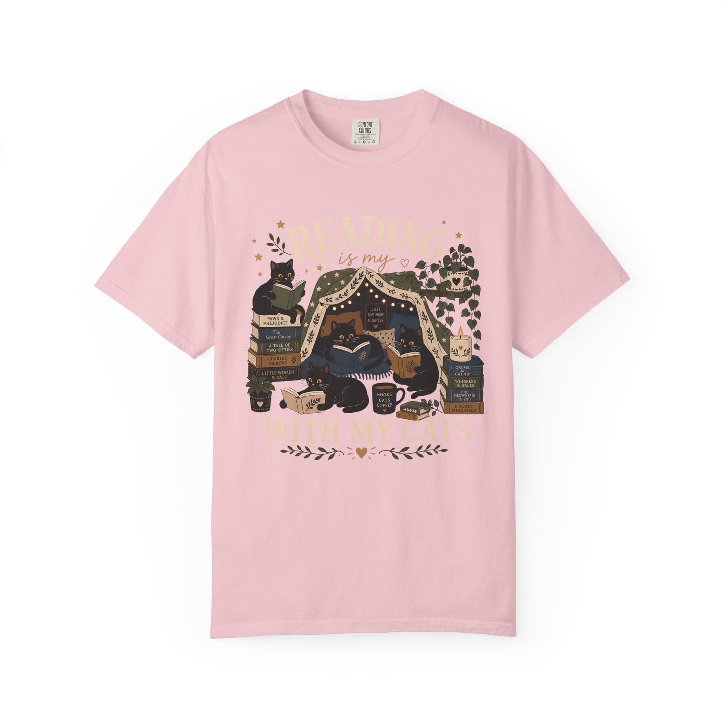 Reading with My Cats T-Shirt