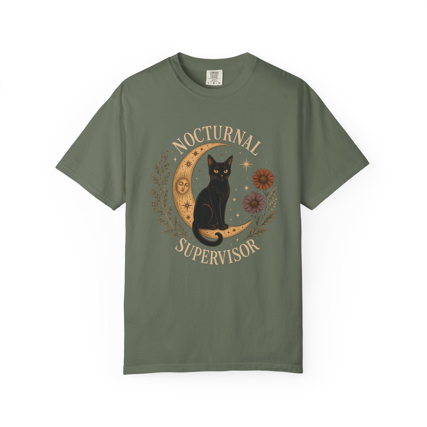 Nocturnal Supervisor Cat T-Shirt