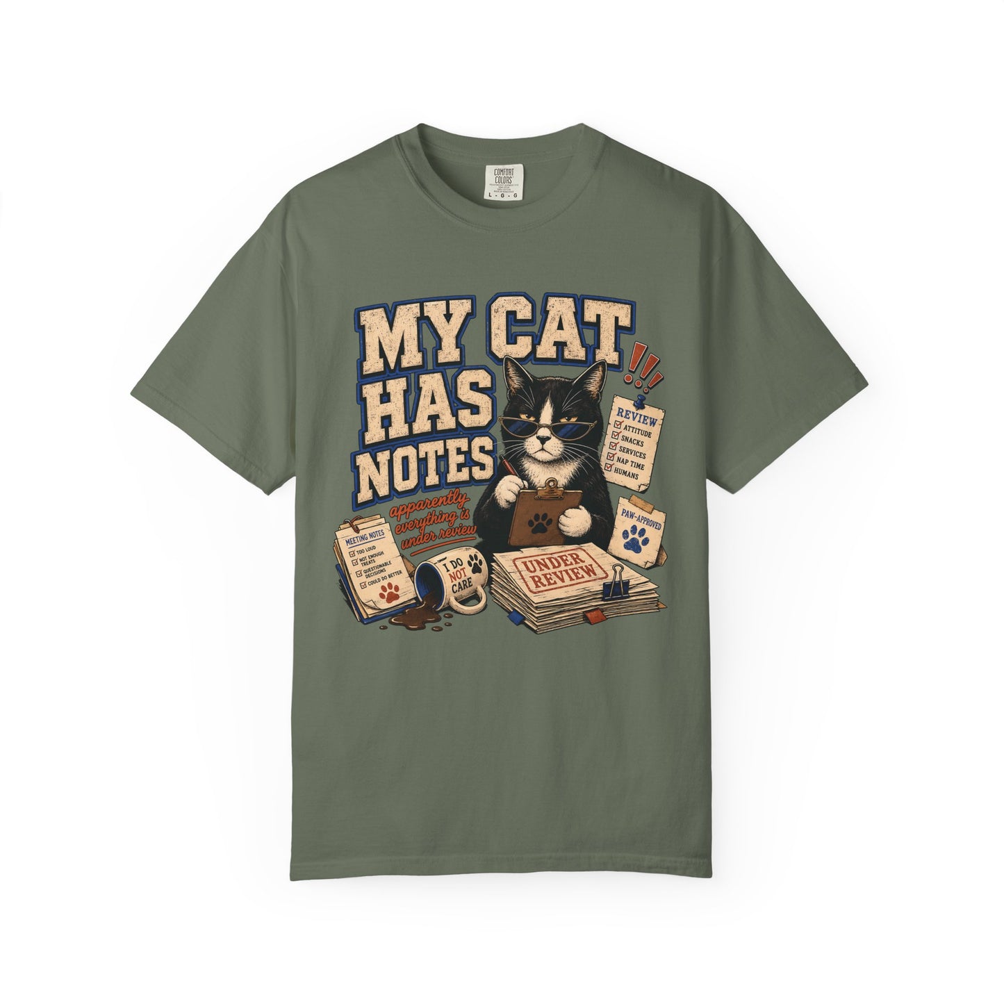 My Cat Has Notes T-Shirt — Cute Vintage Cat Musician Graphic Tee