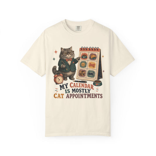 Cat Appointments T-Shirt — "My Calendar Is Mostly Cat Appointments" Cat Lover Tee