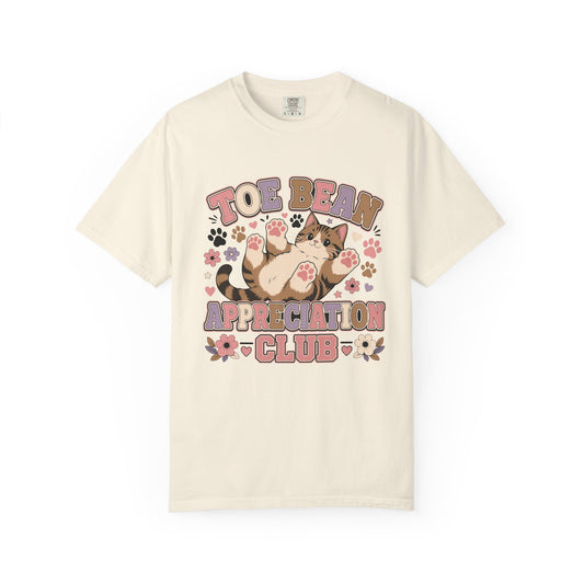 Toe Bean Appreciation Club T-Shirt — Cute Cat Paw Graphic Tee