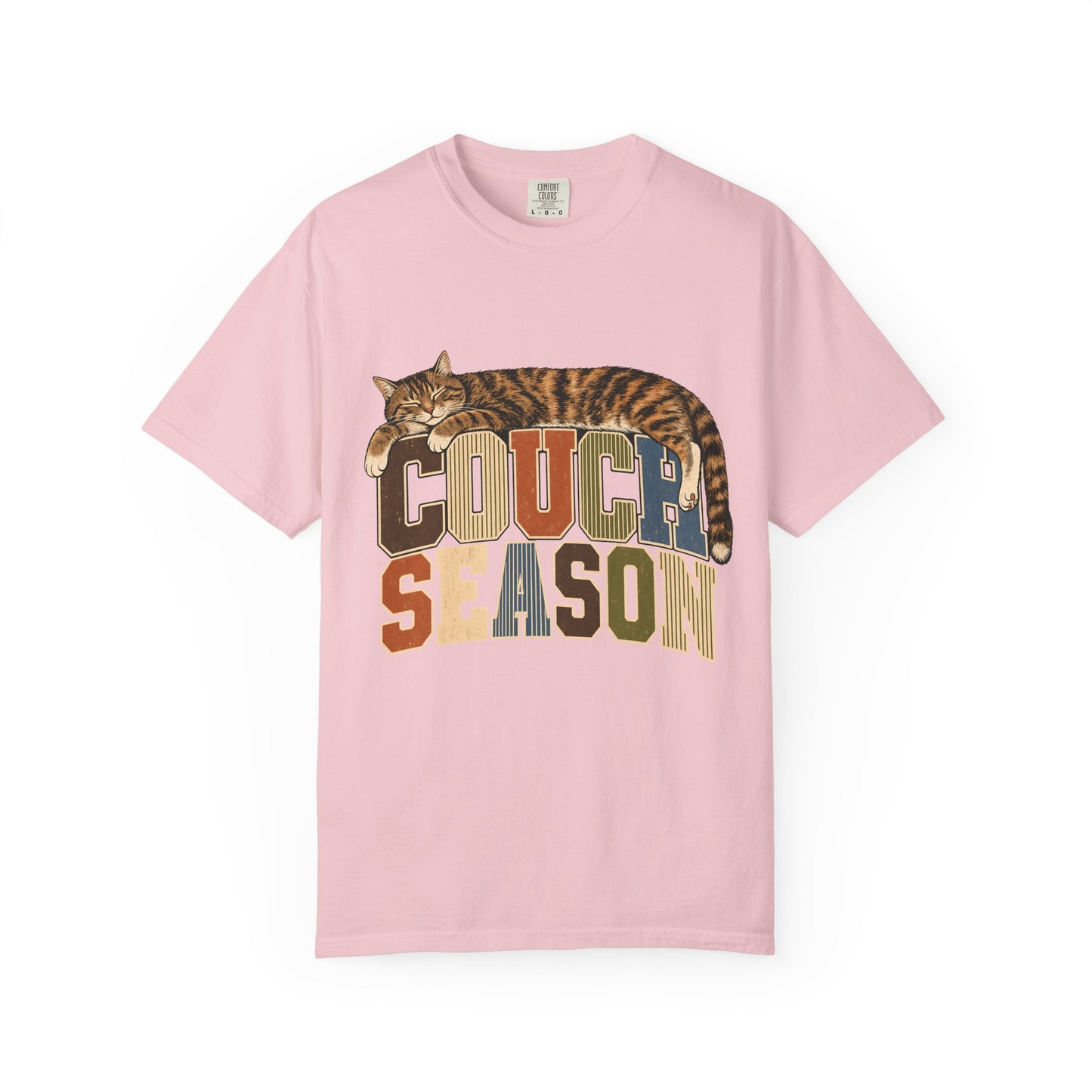 Couch Season T-Shirt — Cozy Cat Lounge Tee