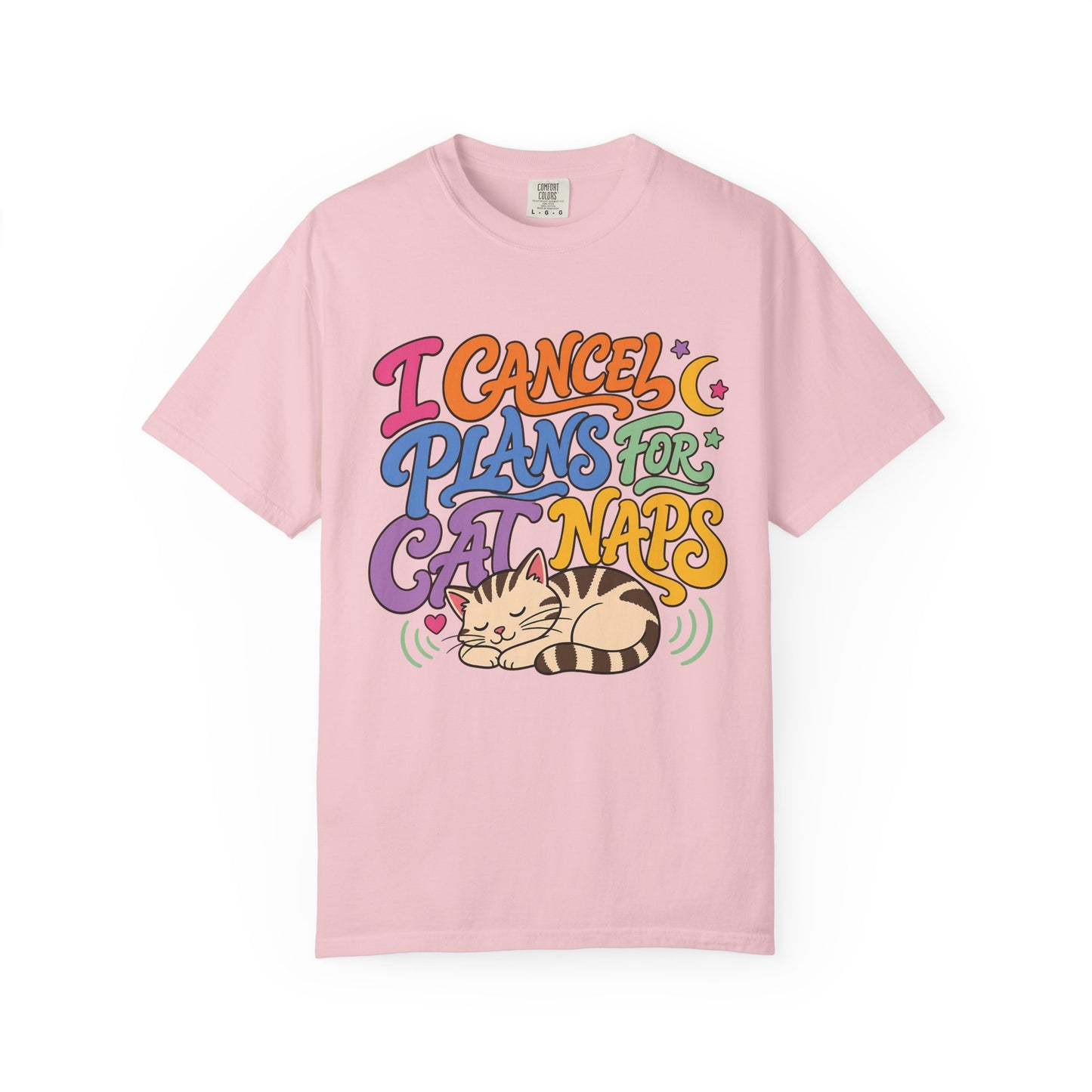 Cat Nap T-Shirt — “I Cancel Plans for Cat Naps” Cute Retro Graphic Tee