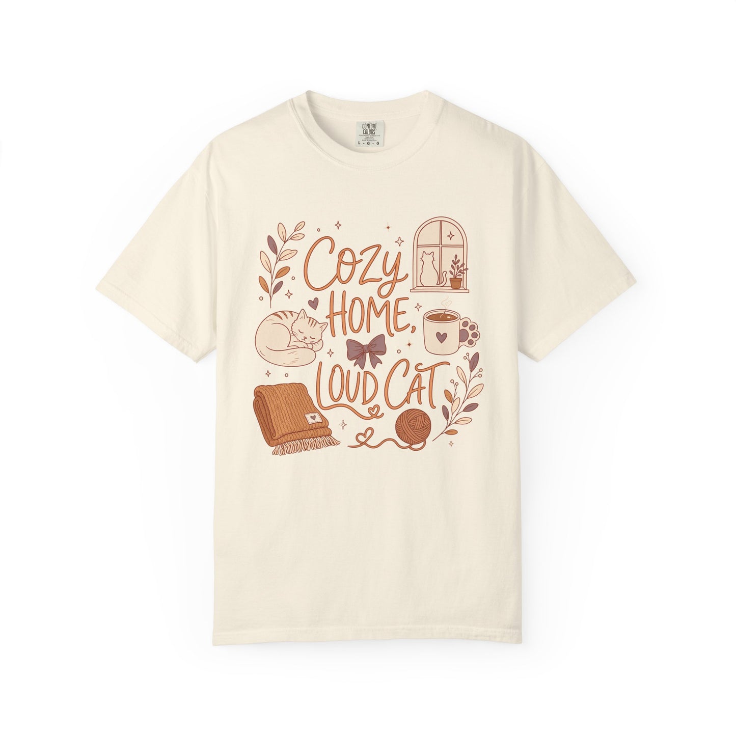Cozy Home, Loud Cat T-Shirt
