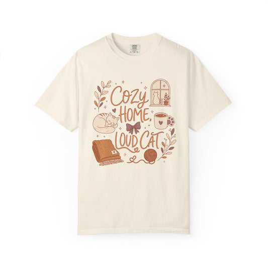 Cozy Home, Loud Cat T-Shirt