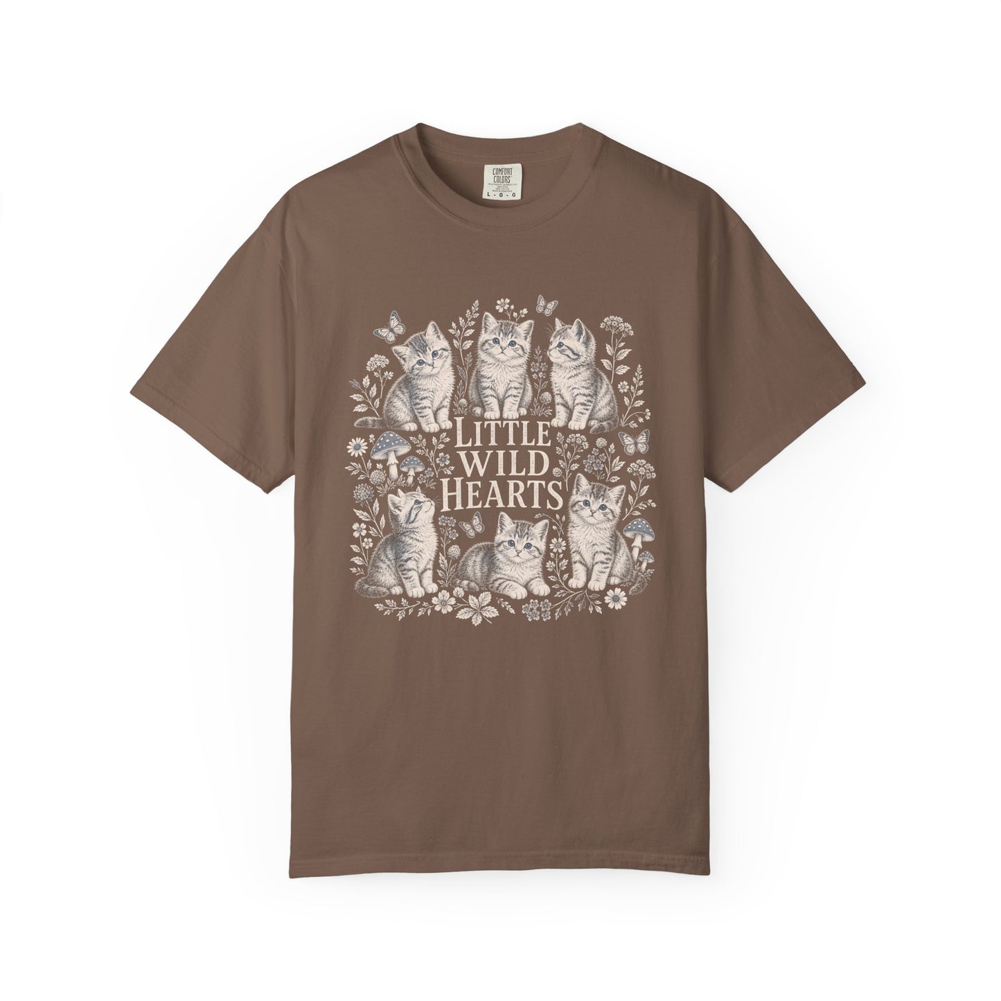 Vintage Kittens Graphic Tee – 'Little Wild Hearts' T‑Shirt