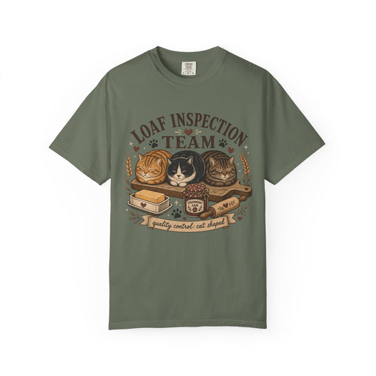 Loaf Inspection Team T-Shirt — Cute Cat Loaves Design
