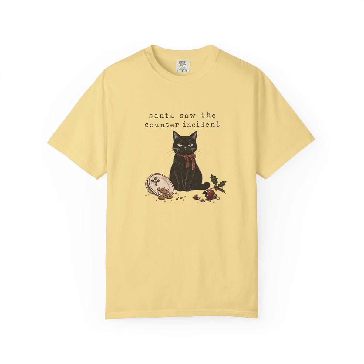 Santa Saw the Counter Incident Cat T-Shirt