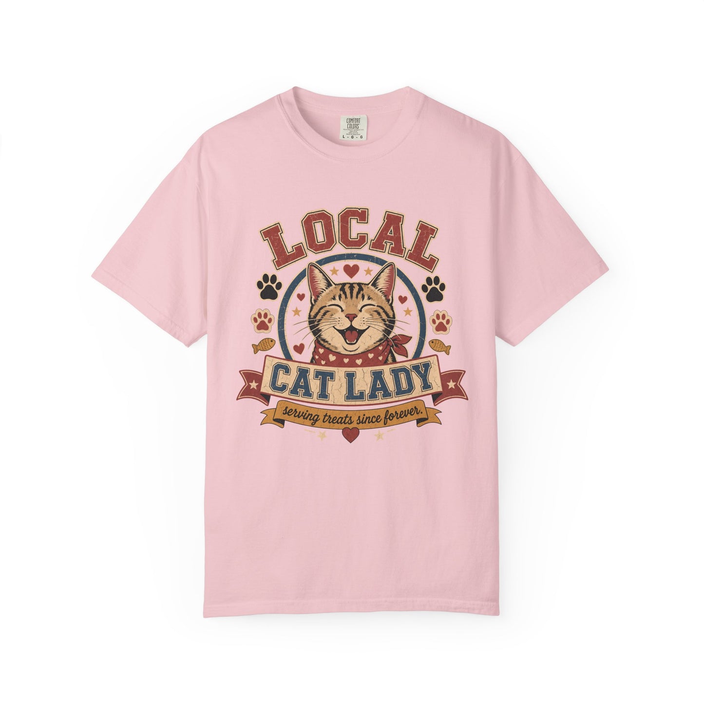 Local Cat Lady T-Shirt — Vintage Cat Rescue Tee