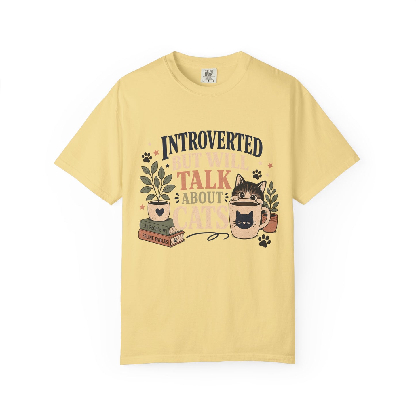 Introverted But Will Talk About Cats T-Shirt