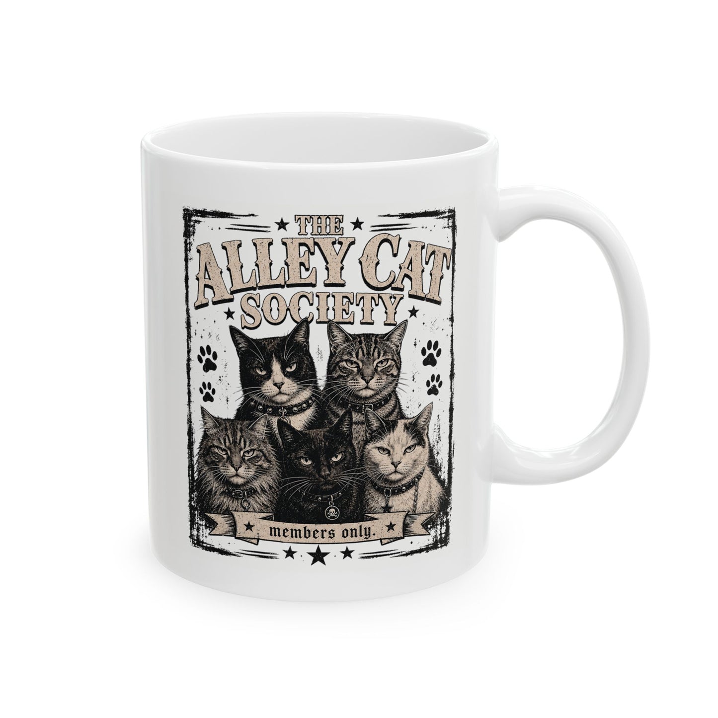The Alley Cat Society Members Only Mug