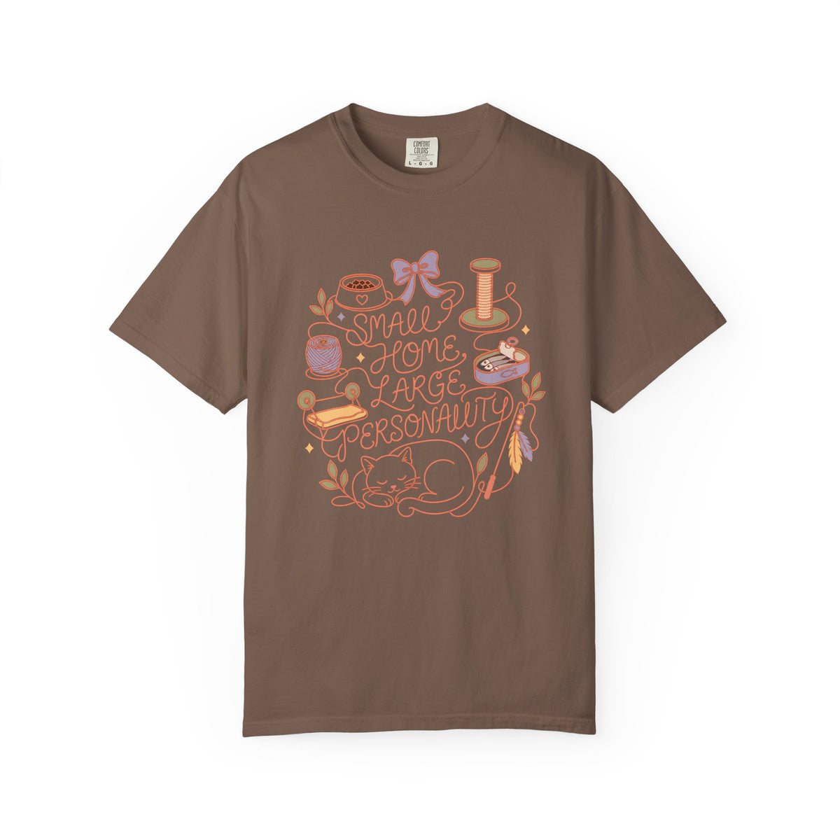 Cozy Craft Tee — "Small Home, Large Personality" Graphic T‑Shirt