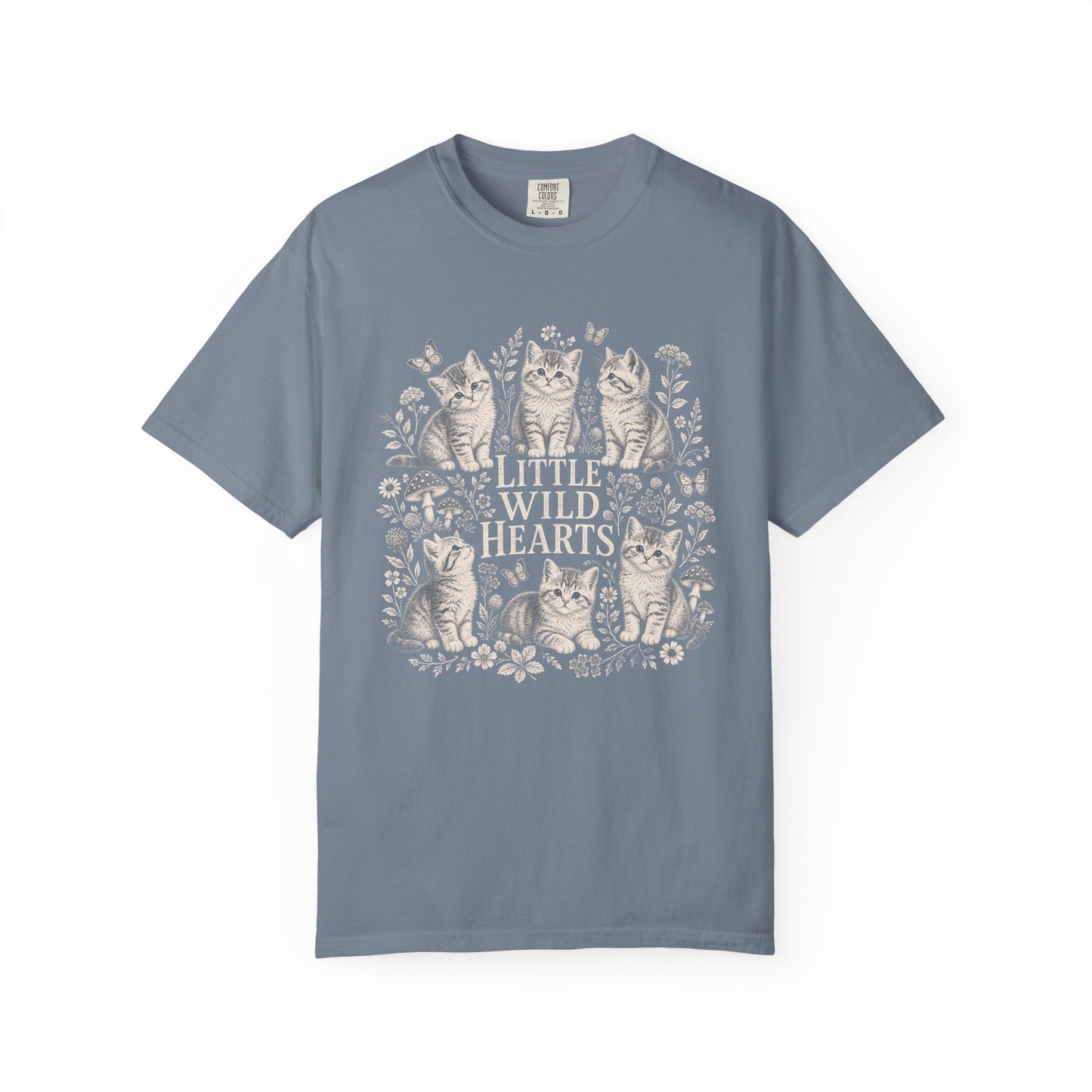 Vintage Kittens Graphic Tee – 'Little Wild Hearts' T‑Shirt