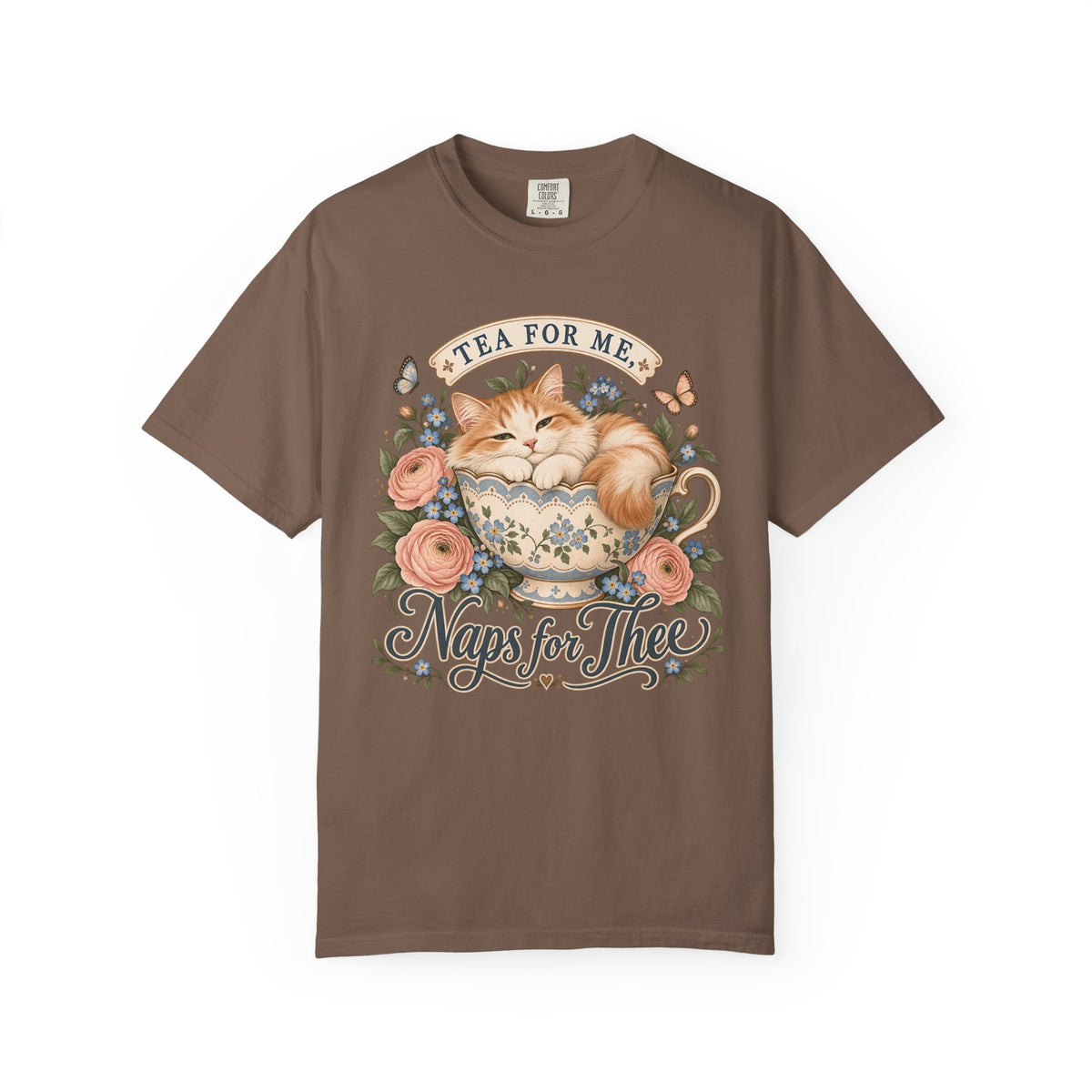 Naps for Thee Cat Tea Graphic T-Shirt
