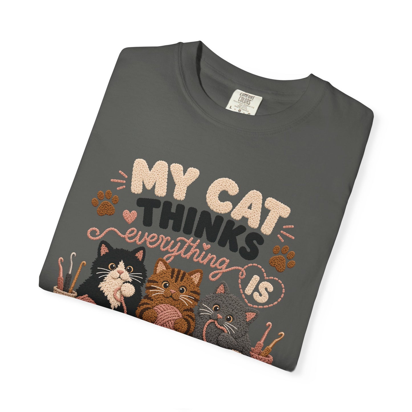 My Cat Thinks Everything Is Yarn T-Shirt