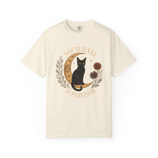 Nocturnal Supervisor Cat T-Shirt