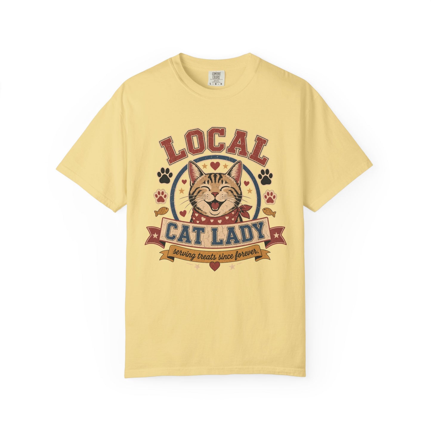 Local Cat Lady T-Shirt — Vintage Cat Rescue Tee