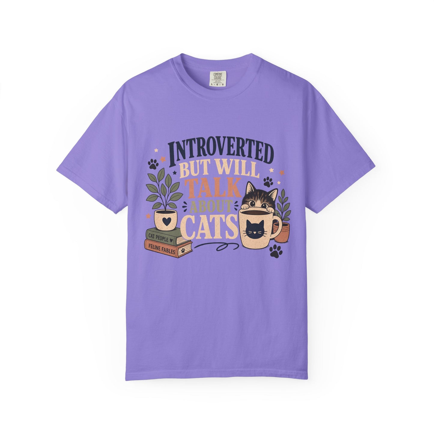 Introverted But Will Talk About Cats T-Shirt