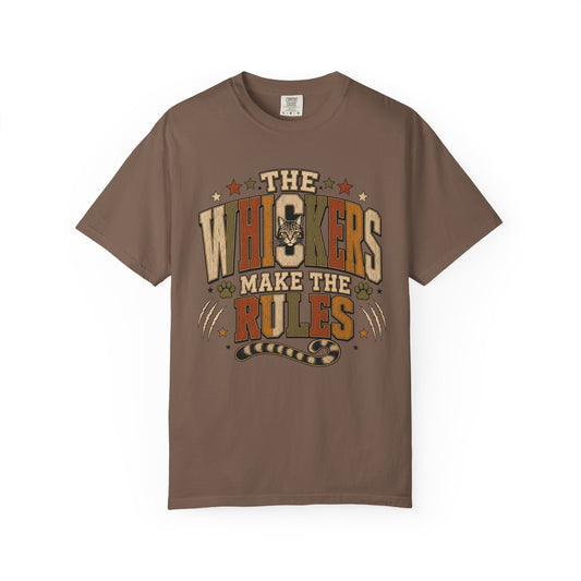 "The Whiskers Make the Rules" Vintage Cat Graphic Tee