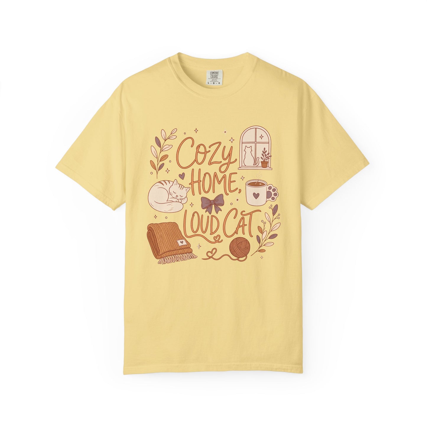 Cozy Home, Loud Cat T-Shirt