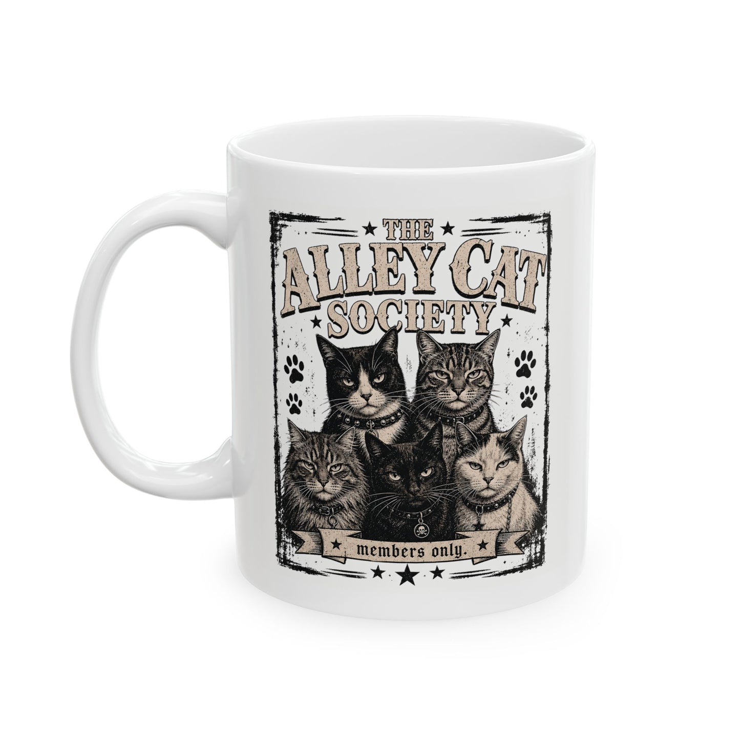 The Alley Cat Society Members Only Mug