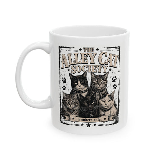 The Alley Cat Society Members Only Mug