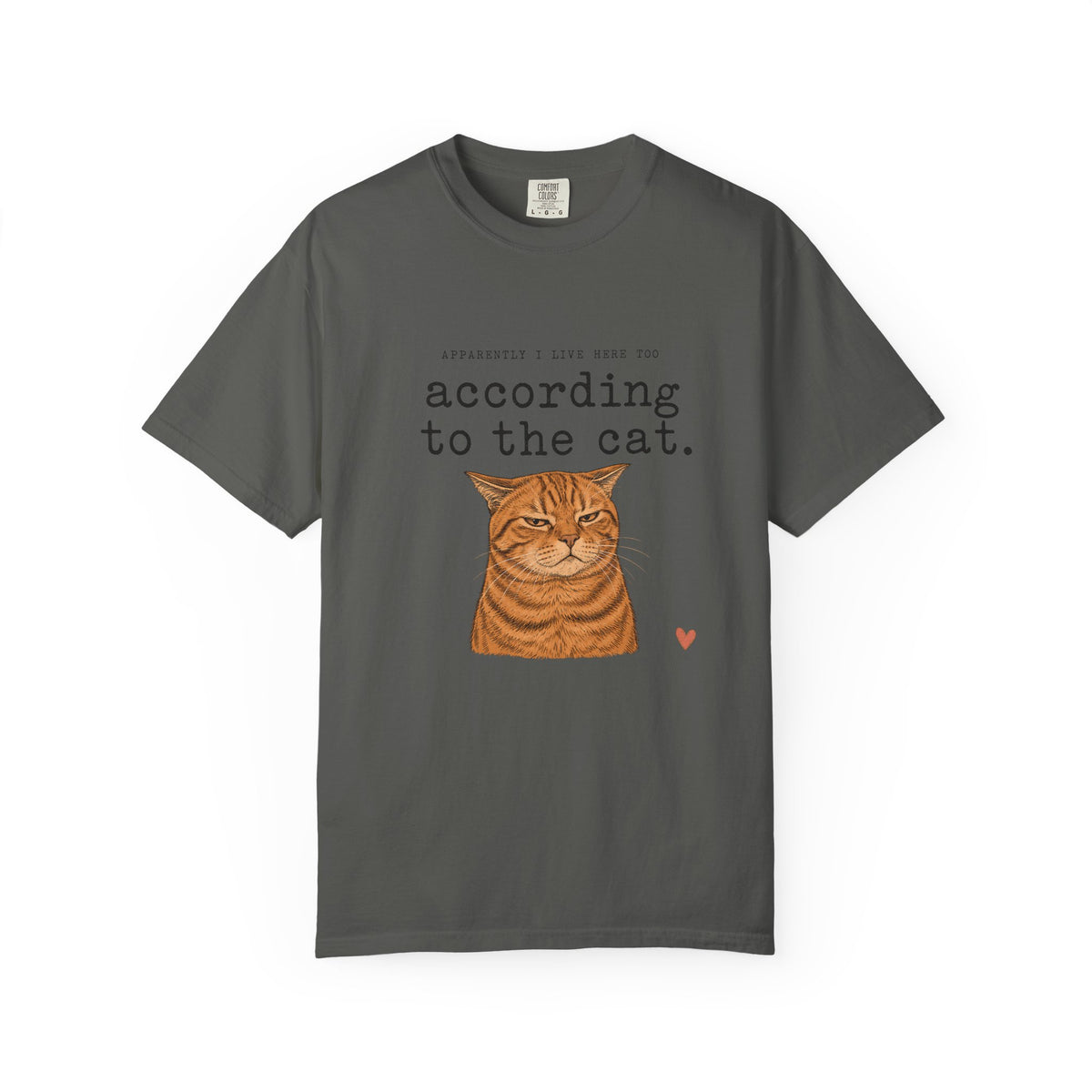 According to the Cat T-Shirt — Cute Ginger Cat Graphic Tee