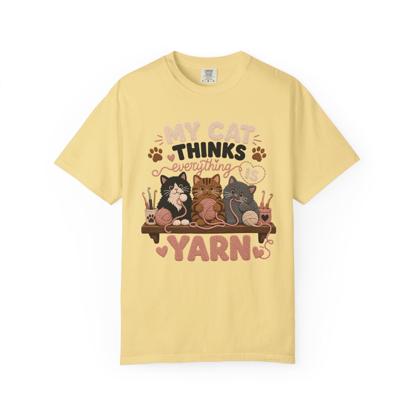 My Cat Thinks Everything Is Yarn T-Shirt