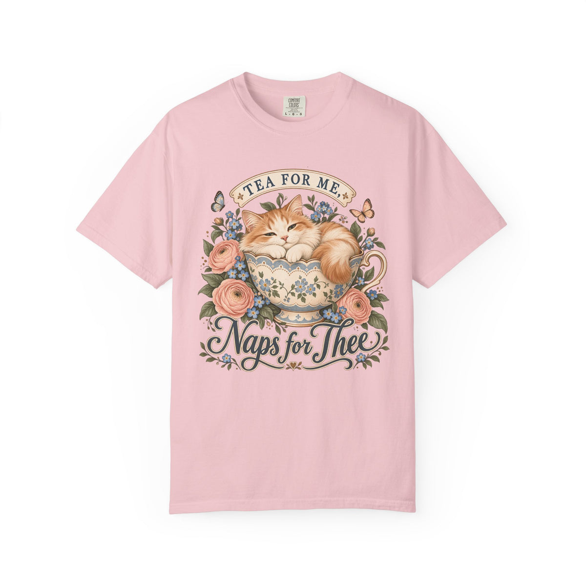 Naps for Thee Cat Tea Graphic T-Shirt