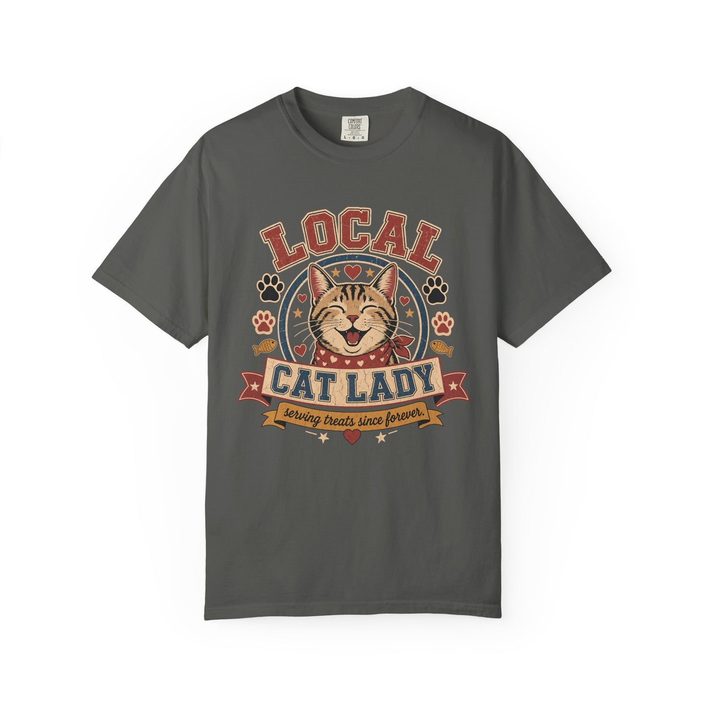 Local Cat Lady T-Shirt — Vintage Cat Rescue Tee