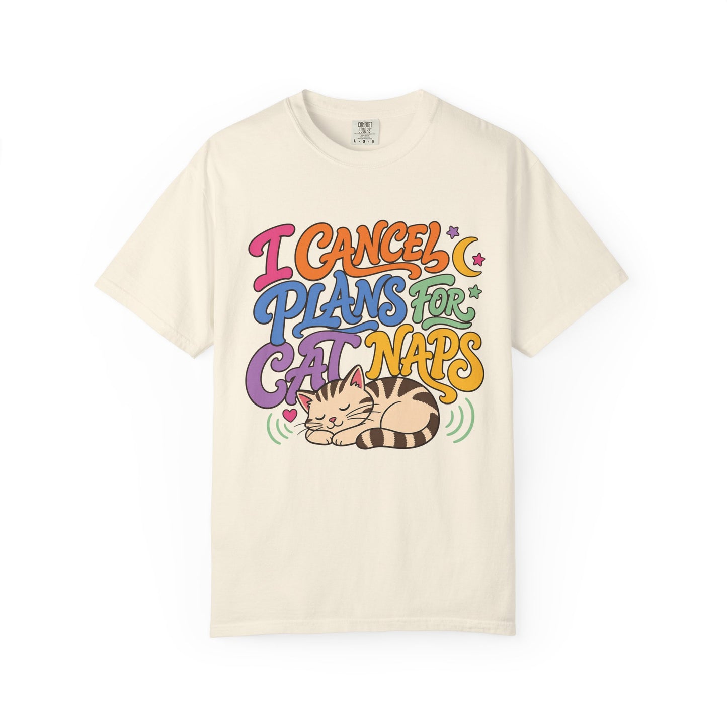 Cat Nap T-Shirt — “I Cancel Plans for Cat Naps” Cute Retro Graphic Tee