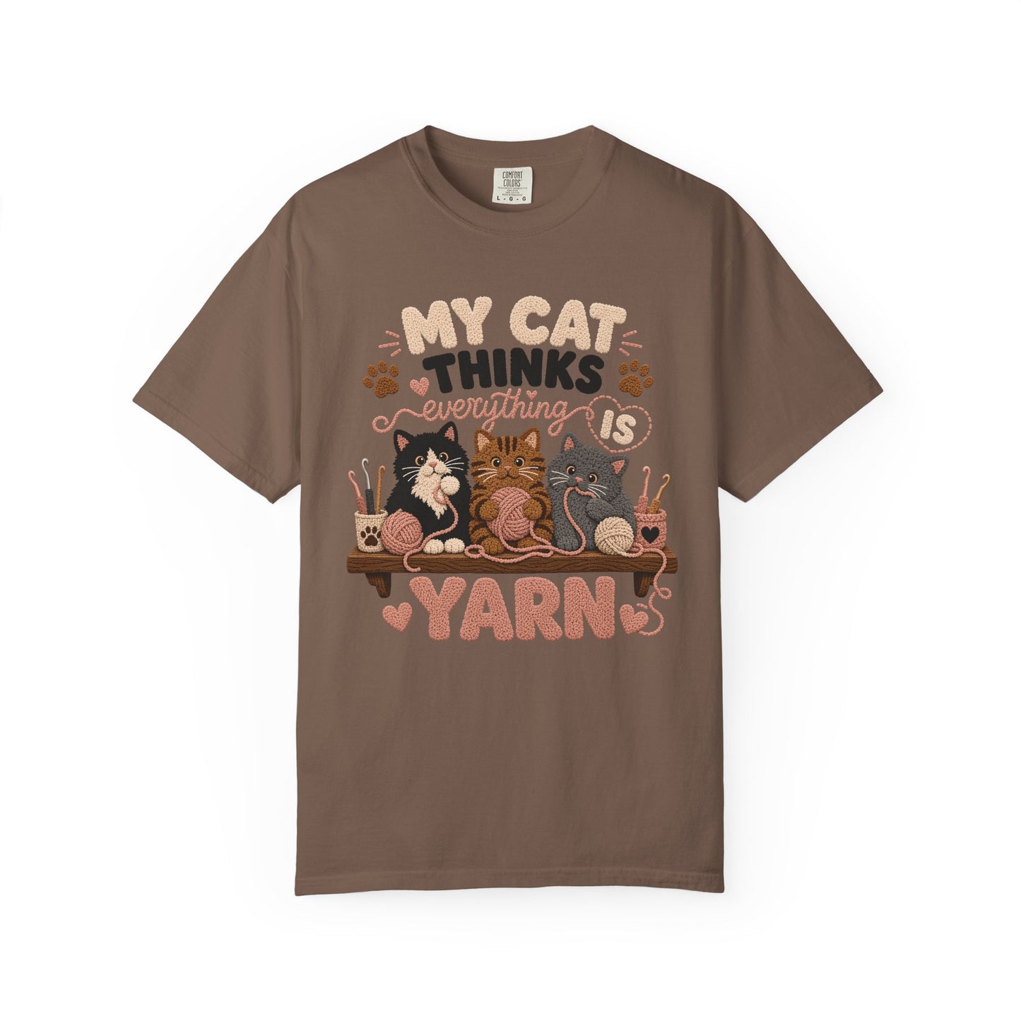 My Cat Thinks Everything Is Yarn T-Shirt