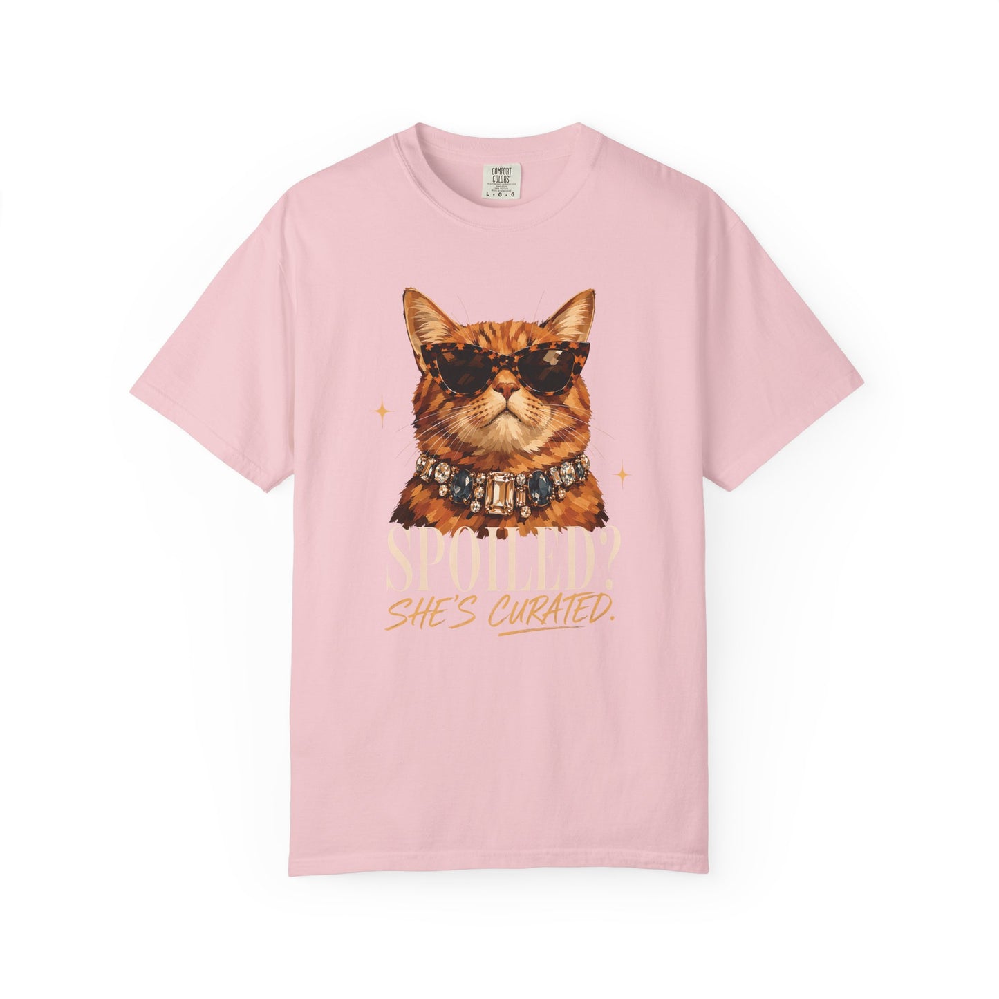 Curated Cat Tee — 'She’s Curated' Graphic T-Shirt