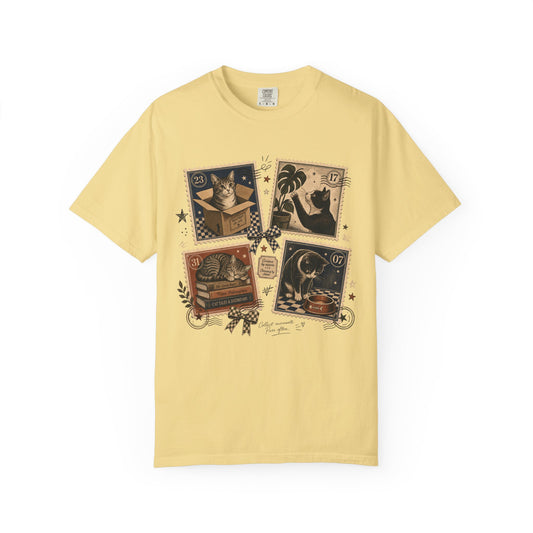 Vintage Cat Collector T-Shirt,  Curious by Nature Cat Lover Shirt
