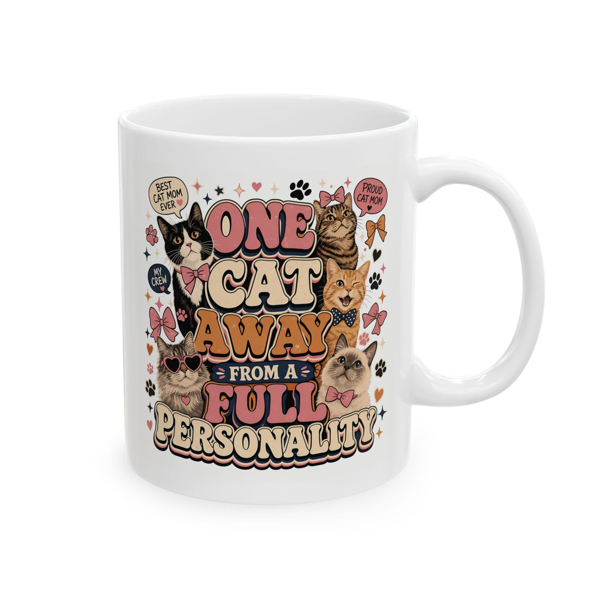 One Cat Away Mug - Funny Cat Lover Coffee Mug