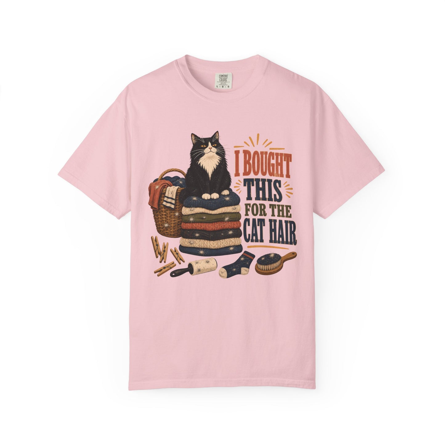Cat Hair T-Shirt — "I Bought This for the Cat Hair" Cute Cat Lover Tee