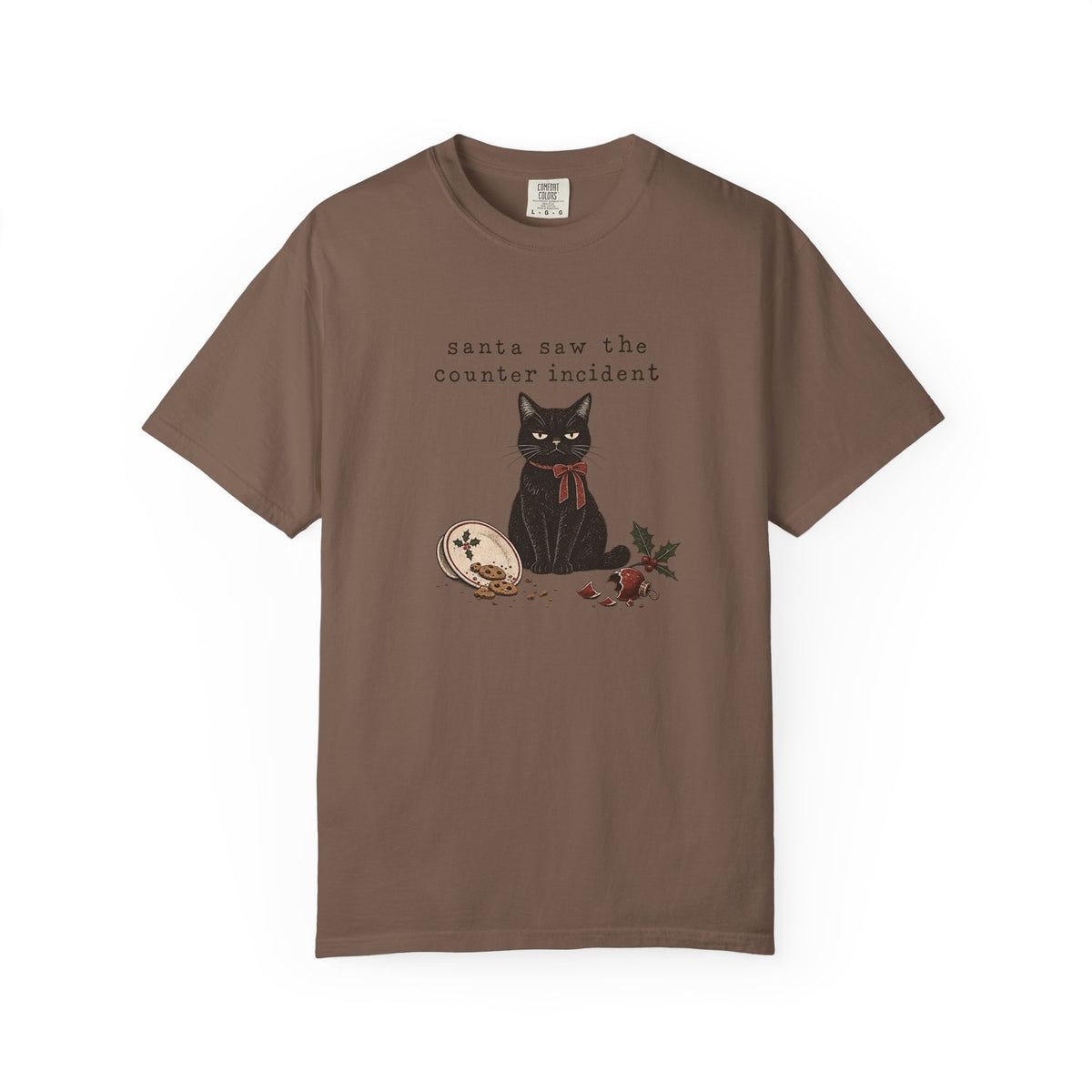 Santa Saw the Counter Incident Cat T-Shirt